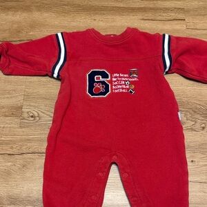 Carter's Red Sports Theme Kids Footie